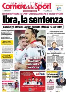 Le prime pagine dei quotidiani sportivi in edicola questa mattina 34 Screenshot 20210119 002702 Chrome