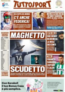 Le prime pagine dei quotidiani sportivi in edicola questa mattina 35 Screenshot 20210125 075906 Chrome