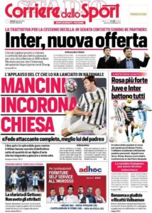 Le prime pagine dei quotidiani sportivi in edicola questa mattina 34 corriere dello sport 2021 01 08 5ff794968b216