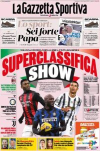 Le prime pagine dei quotidiani sportivi in edicola questa mattina 33 la gazzetta dello sport 2021 01 03 5ff1097ac3656