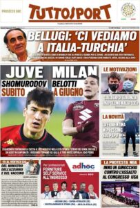 Le prime pagine dei quotidiani sportivi in edicola questa mattina 35 tuttosport 2021 01 08 5ff79469bd115
