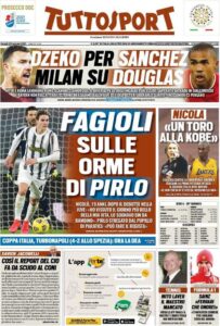 Le prime pagine dei quotidiani sportivi in edicola questa mattina 35 tuttosport 2021 01 29 60134ac72cbe7