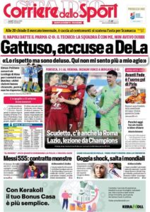 Le prime pagine dei quotidiani sportivi in edicola questa mattina 34 corriere dello sport 2021 02 01 601740aeea7cf