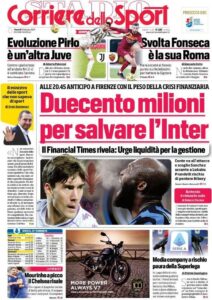 Le prime pagine dei quotidiani sportivi in edicola questa mattina 34 corriere dello sport 2021 02 05 601c80ab29a85