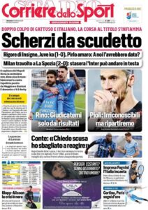 Le prime pagine dei quotidiani sportivi in edicola questa mattina 34 corriere dello sport 2021 02 14 6028b0b37838f