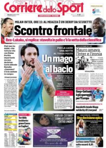 Le prime pagine dei quotidiani sportivi in edicola questa mattina 34 corriere dello sport 2021 02 21 6031eb59da704