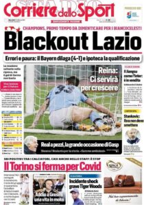 Le prime pagine dei quotidiani sportivi in edicola questa mattina 34 corriere dello sport 2021 02 24 6035df697388c