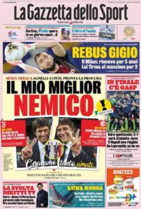 Le prime pagine dei quotidiani sportivi in edicola questa mattina 33 la gazzetta dello sport 2021 02 11 6024744cba08e