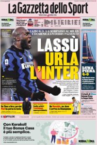 Le prime pagine dei quotidiani sportivi in edicola questa mattina 33 la gazzetta dello sport 2021 02 15 602a04309975d