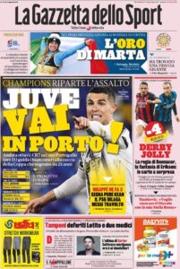 Le prime pagine dei quotidiani sportivi in edicola questa mattina 33 la gazzetta dello sport 2021 02 17 602ca665a608b