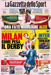 Le prime pagine dei quotidiani sportivi in edicola questa mattina 33 la gazzetta dello sport 2021 02 19 602f4941846d0