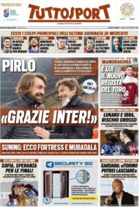 Le prime pagine dei quotidiani sportivi in edicola questa mattina 35 tuttosport 2021 02 02 60188c971aada