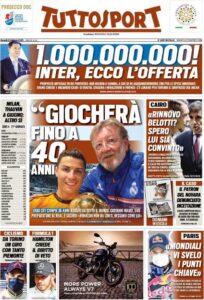 Le prime pagine dei quotidiani sportivi in edicola questa mattina 35 tuttosport 2021 02 05 601c807f7c1a1