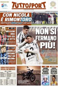 Le prime pagine dei quotidiani sportivi in edicola questa mattina 35 tuttosport 2021 02 07 601f2262478f8