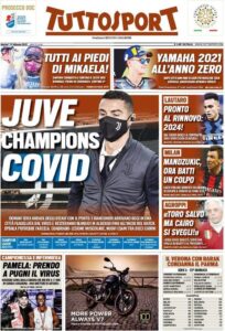 Le prime pagine dei quotidiani sportivi in edicola questa mattina 35 tuttosport 2021 02 16 602b0306353ea