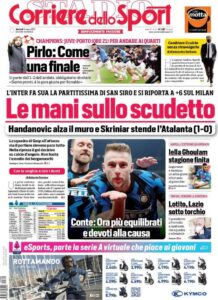 Le prime pagine dei quotidiani sportivi in edicola questa mattina 34 corriere dello sport 2021 03 09 6046b2249ce18