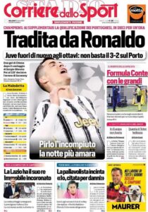 Le prime pagine dei quotidiani sportivi in edicola questa mattina 34 corriere dello sport 2021 03 10 6048543c3178a