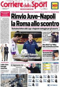 Le prime pagine dei quotidiani sportivi in edicola questa mattina 34 corriere dello sport 2021 03 14 604da0cfec06b