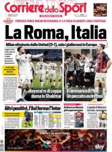 Le prime pagine dei quotidiani sportivi in edicola questa mattina 34 corriere dello sport 2021 03 19 6053e1b07d279