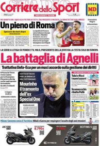 Le prime pagine dei quotidiani sportivi in edicola questa mattina 34 corriere dello sport 2021 03 20 6055833a305c3