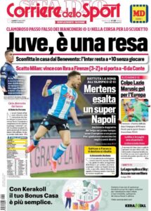Le prime pagine dei quotidiani sportivi in edicola questa mattina 34 corriere dello sport 2021 03 22 6057d8177417c