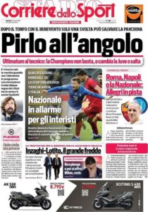 Le prime pagine dei quotidiani sportivi in edicola questa mattina 34 corriere dello sport 2021 03 23 6059787bcae7b