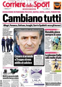 Le prime pagine dei quotidiani sportivi in edicola questa mattina 34 corriere dello sport 2021 03 24 605a773140abc