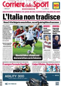 Le prime pagine dei quotidiani sportivi in edicola questa mattina 34 corriere dello sport 2021 03 29 60610a8026105