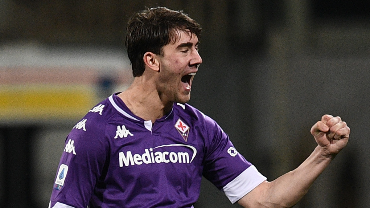 Vlahovic: «Futuro? Ciò che mi ha scritto Ibra mi ha impressionato» 26 esult gol Vlahovic PAP 0642 1