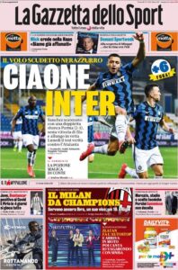 Le prime pagine dei quotidiani sportivi in edicola questa mattina 33 la gazzetta dello sport 2021 03 05 6041bdc270d91