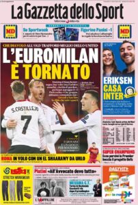 Le prime pagine dei quotidiani sportivi in edicola questa mattina 33 la gazzetta dello sport 2021 03 12 604af8326147e