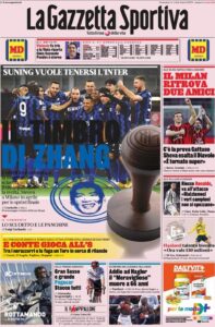 Le prime pagine dei quotidiani sportivi in edicola questa mattina 33 la gazzetta dello sport 2021 03 14 604da147cd4d6