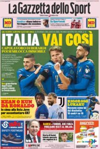 Le prime pagine dei quotidiani sportivi in edicola questa mattina 33 la gazzetta dello sport 2021 03 26 605d6cb67dd6f