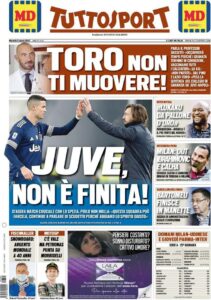 Le prime pagine dei quotidiani sportivi in edicola questa mattina 35 tuttosport 2021 03 02 603d76f6453fb