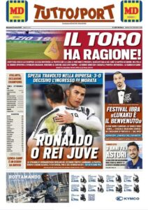 Le prime pagine dei quotidiani sportivi in edicola questa mattina 35 tuttosport 2021 03 03 603f1a8c69329