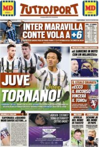 Le prime pagine dei quotidiani sportivi in edicola questa mattina 35 tuttosport 2021 03 05 6041ba674d70d
