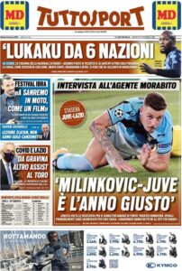 Le prime pagine dei quotidiani sportivi in edicola questa mattina 35 tuttosport 2021 03 06 6042becaca466