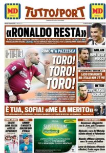Le prime pagine dei quotidiani sportivi in edicola questa mattina 35 tuttosport 2021 03 18 6052e56ed0933