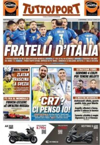 Le prime pagine dei quotidiani sportivi in edicola questa mattina 35 tuttosport 2021 03 26 605d6c15ae100