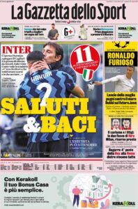 Le prime pagine dei quotidiani sportivi en edicola questa mattina 33 IMG 20210412 WA0001