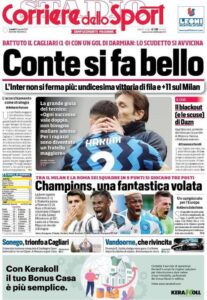 Le prime pagine dei quotidiani sportivi en edicola questa mattina 34 IMG 20210412 WA0002