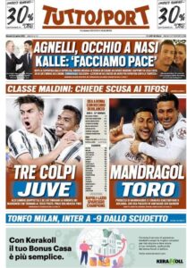 Le prime pagine dei quotidiani sportivi in edicola questa mattina 35 IMG 20210422 WA0002