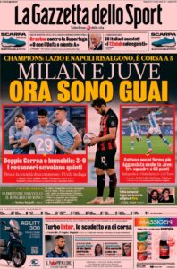 Le prime pagine dei quotidiani sportivi in edicola questa mattina 33 IMG 20210427 WA0011