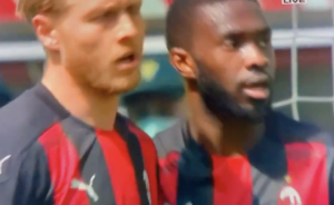 Milan-Genoa, Tomori e Kjaer salvano sulla linea due volte – VIDEO