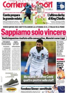 Le prime pagine dei quotidiani sportivi in edicola questa mattina 34 corriere dello sport 2021 04 01 6064f9cd0b8f8