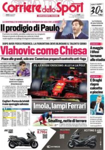 Le prime pagine dei quotidiani sportivi in edicola questa mattina 34 corriere dello sport 2021 04 17 607a5e9498754