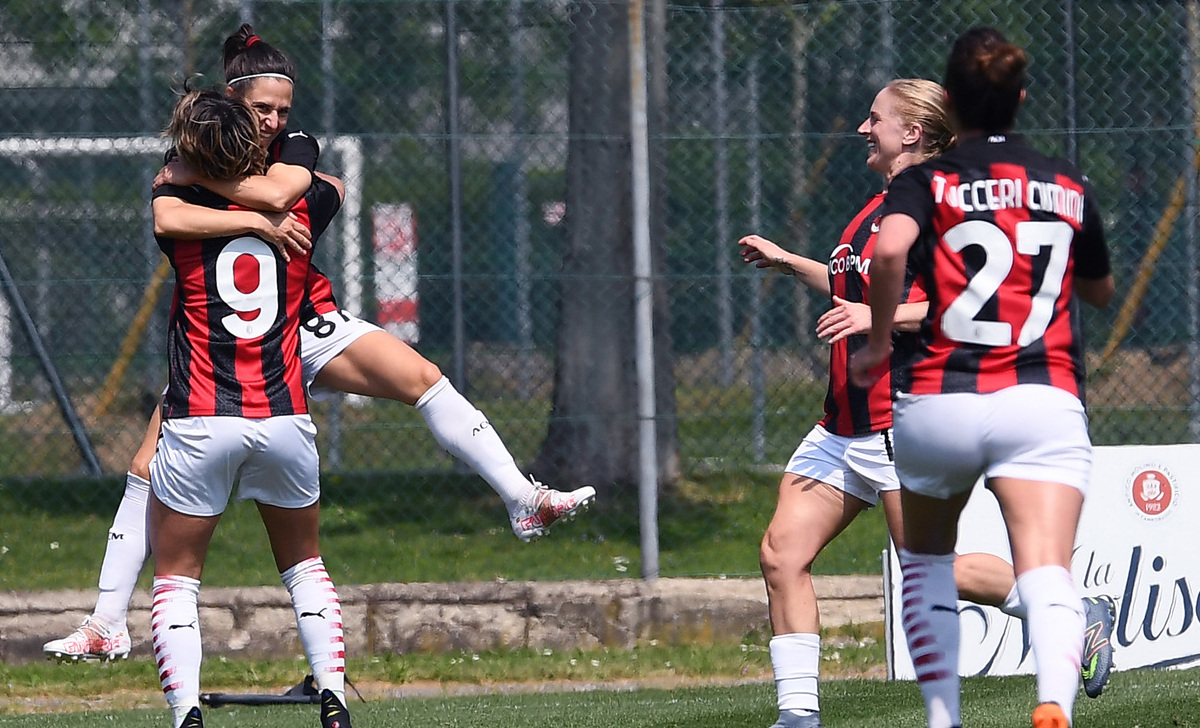 Milan Femminile, Spina: «La vittoria con l'Atletico un gran segnale» 26 esult gol Vero MG5 3160 1 2