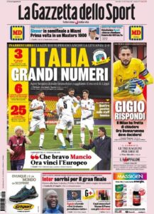 Le prime pagine dei quotidiani sportivi in edicola questa mattina 33 la gazzetta dello sport 2021 04 01 6064fd9345f50