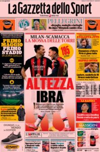 Le prime pagine dei quotidiani sportivi in edicola questa mattina 33 la gazzetta dello sport 2021 04 17 607a5f6b0ccf1