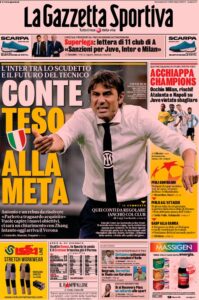 Le prime pagine dei quotidiani sportivi in edicola questa mattina 33 la gazzetta dello sport 2021 04 25 6084ecc3c782e